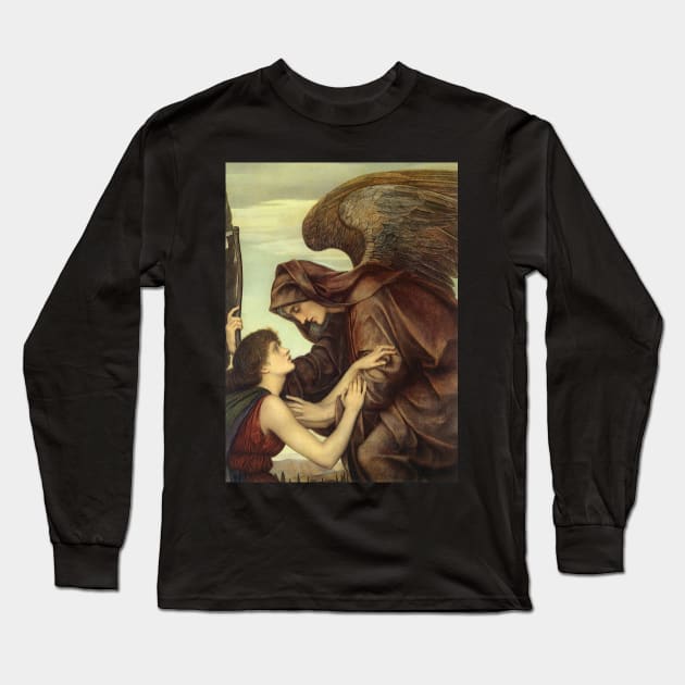 Angel of Death by Evelyn De Morgan Long Sleeve T-Shirt by MasterpieceCafe